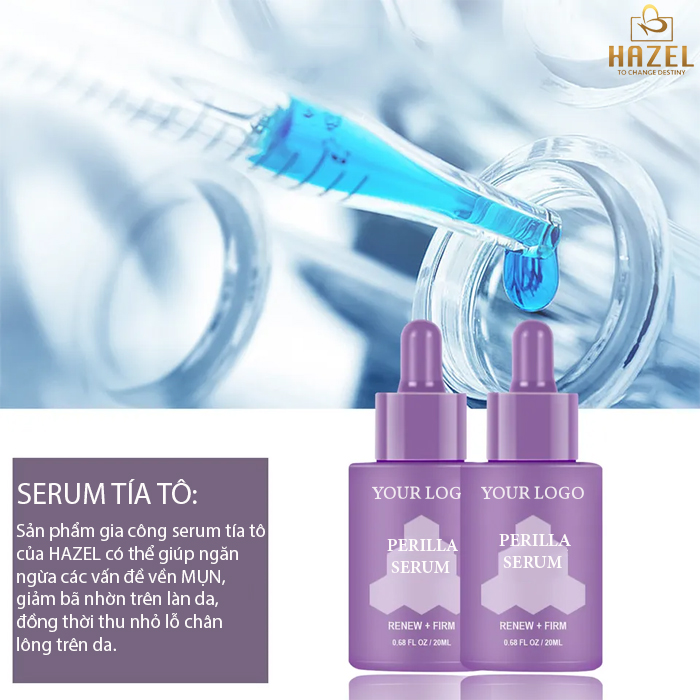 Gia công serum tía tô Giải pháp hoàn hảo cho làn da mụn: Gia công mỹ phẩm HAZEL Gia công serum tía tô Giải pháp hoàn hảo cho làn da mụn: Gia công mỹ phẩm HAZEL