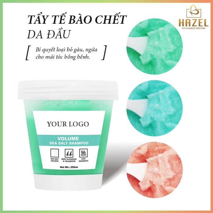 Gia công tẩy tế bào chết da đầu BÍ QUYẾT loại bỏ gàu ngứa: Gia công mỹ phẩm chăm sóc tóc HAZEL Gia công tẩy tế bào chết da đầu BÍ QUYẾT loại bỏ gàu ngứa: Gia công mỹ phẩm chăm sóc tóc HAZEL