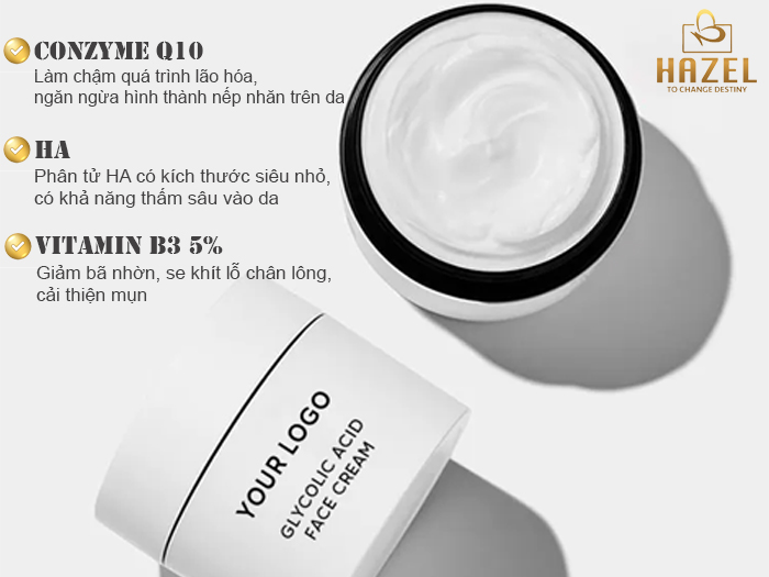 Kem dưỡng da chống nhăn, ngăn ngừa lão hóa, cân bằng độ ẩm HAZEL Kem dưỡng da chống nhăn, ngăn ngừa lão hóa, cân bằng độ ẩm HAZEL