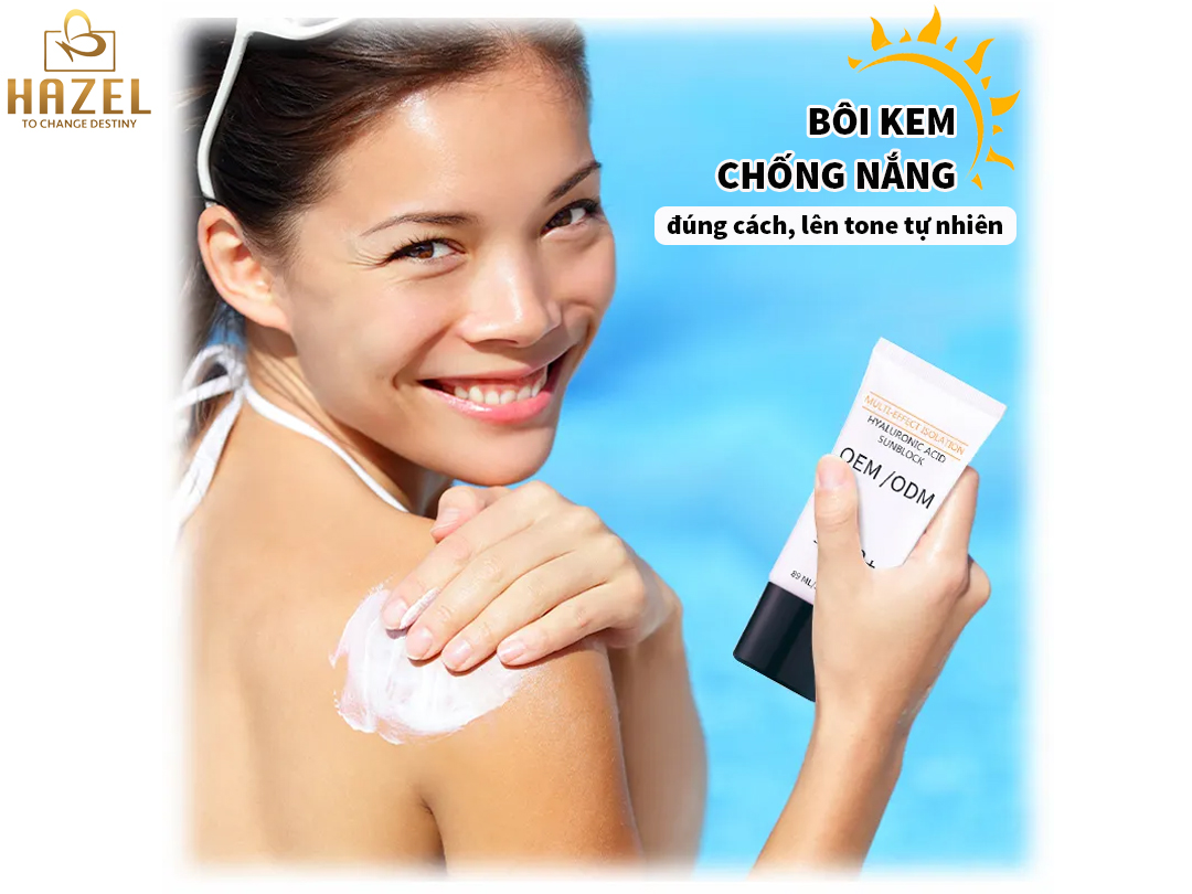 Mẹo bôi kem chống nắng chuẩn chuyên gi cho nàng lớp nền căng bóng lên tone tự nhiên HAZEL Mẹo bôi kem chống nắng chuẩn chuyên gi cho nàng lớp nền căng bóng lên tone tự nhiên HAZEL
