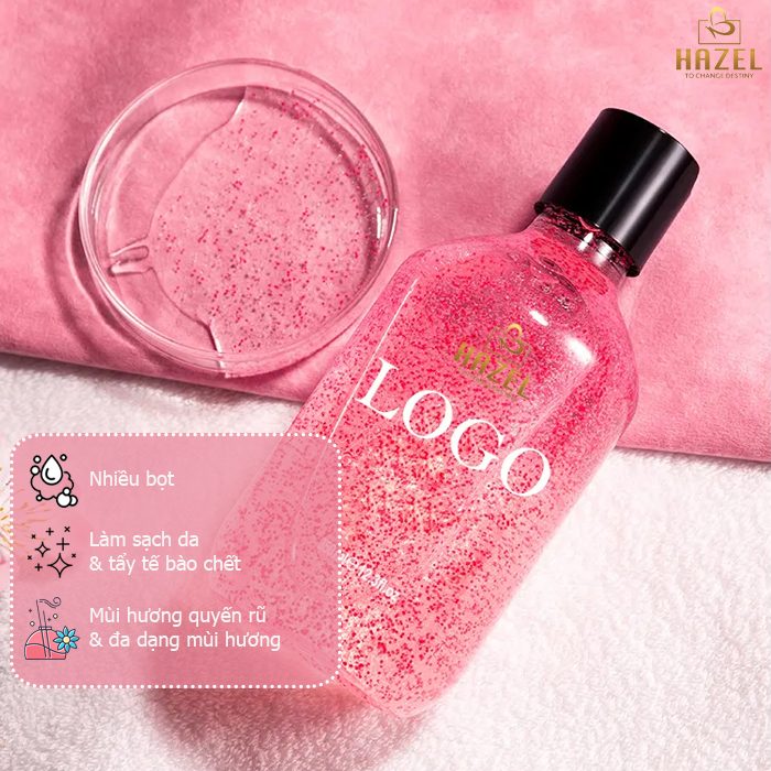 Sản phẩm gia công sữa tắm tẩy tế bào chết- Gia công mỹ phẩm làm sạch da Sản phẩm gia công sữa tắm tẩy tế bào chết- Gia công mỹ phẩm làm sạch da