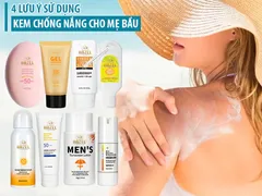 [4 LƯU Ý] KHI SỬ DỤNG KEM CHỐNG NẮNG MÀ các mẹ bầu nên biết: Gia công mỹ phẩm HAZEL