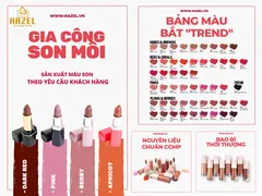 ĐÓN ĐẦU xu hướng bảng màu sản phẩm gia công son môi HOT HIT 2023| HAZEL
