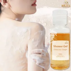 Gia công Gel tắm dưỡng sinh (TRÀ XANH- GỪNG): Gia công mỹ phẩm HAZEL