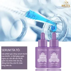 Gia công Serum tía tô (GIẢI PHÁP HOÀN HẢO) cho những làn da MỤN: Gia công mỹ phẩm HAZEL