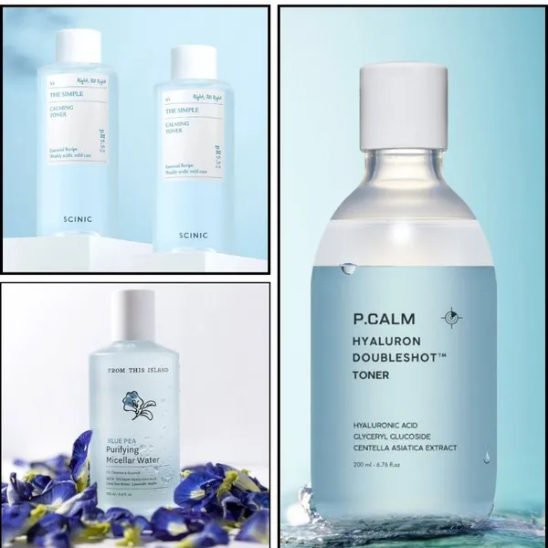 Gia công toner hoa đậu biếc cấp ẩm| Nhà máy gia công mỹ phẩm HAZEL