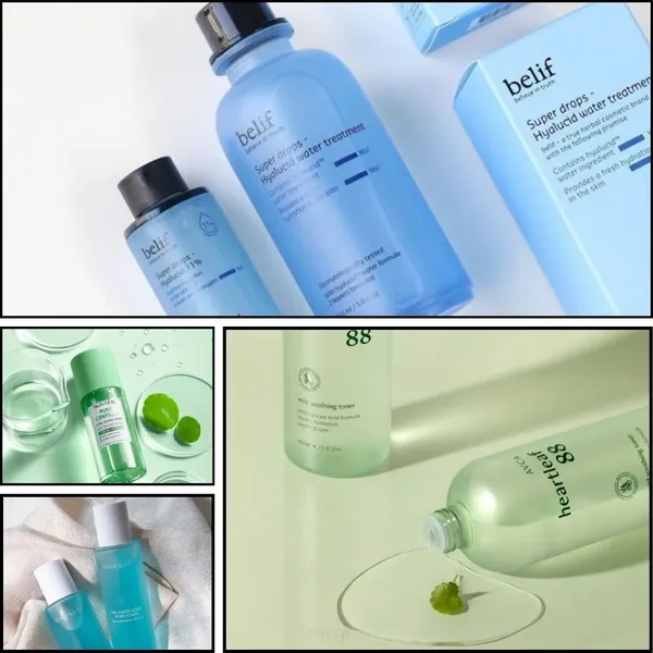 Gia công toner hoa đậu biếc cấp ẩm| Nhà máy gia công mỹ phẩm HAZEL