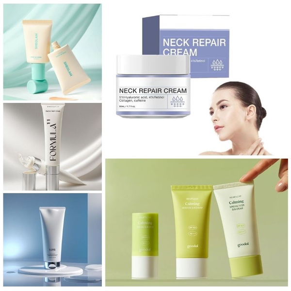 Gia công kem dưỡng da vùng cổ THẤU HIỂU những vùng da:Gia công mỹ phẩm