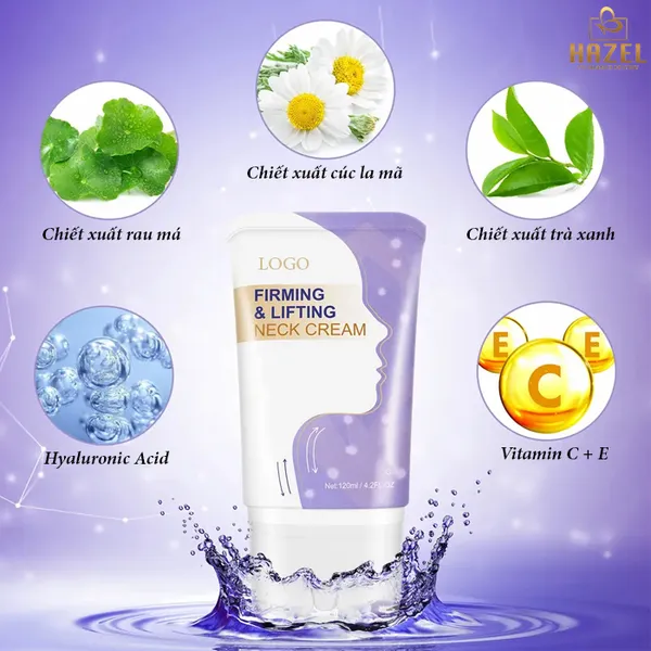 Gia công kem dưỡng da vùng cổ HAZEL- (THẤU HIỂU) những vùng da chuyên biệt trên cơ thể nàng: Gia công mỹ phẩm