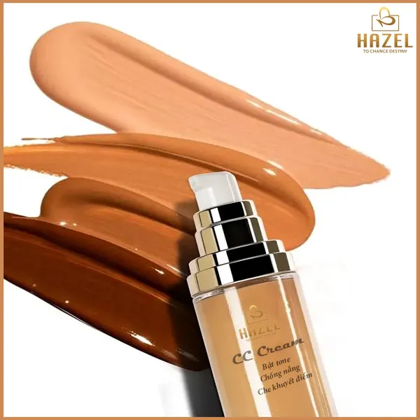 SẢN PHẨM GIA CÔNG CC CREAM (3 IN 1) tích hợp chống nắng- nâng tone- che khuyết điểm HAZEL: Gia công mỹ phẩm trang điểm