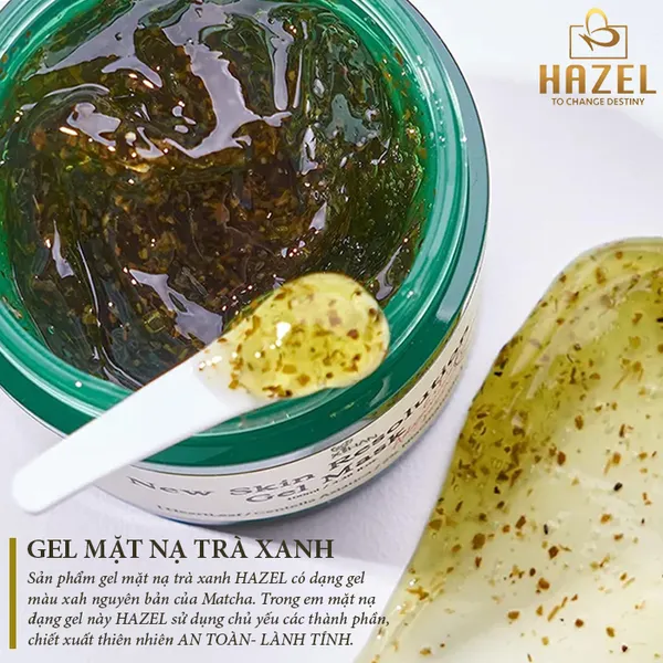 Gia Công Gel Mặt Nạ Trà Xanh: Ngừa Mụn- Detox Da