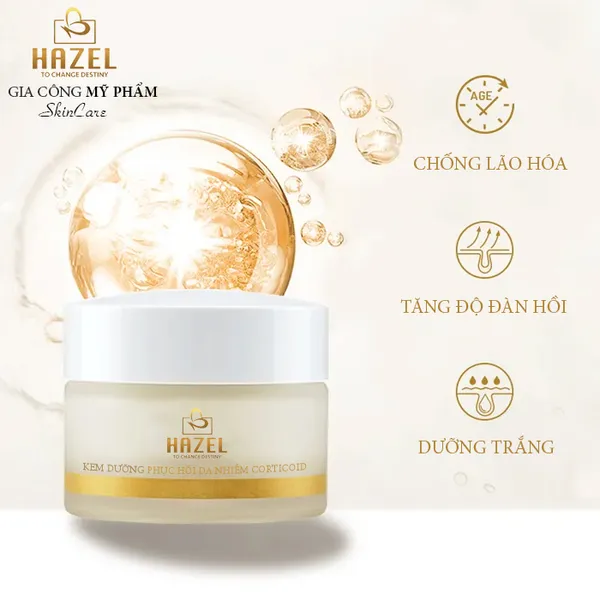 Gia công kem dưỡng phục hồi da nhiễm Corticoid: CỨU NGUY cho làn da- Gia công mỹ phẩm