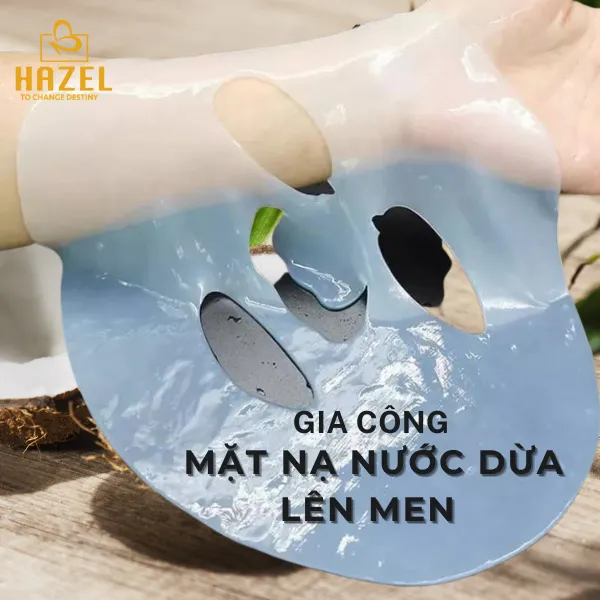 Gia công mặt nạ nước dừa lên men- Mụn và các bã nhờn ĐỘC HẠI hãy TRÁNH XA