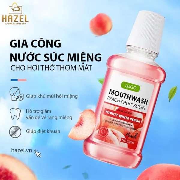 Gia Công Nước Súc Miệng: The Mát, Giảm Hôi Miệng