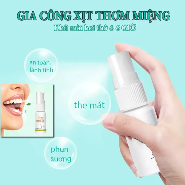 Gia Công Xịt Thơm Miệng: Nhà Máy Gia Công Mỹ Phẩm HAZEL