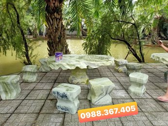 Mua bán bàn ghế đá tự nhiên nguyên khối đẹp tại Đồng Nai