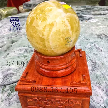 Cầu đá thạch anh vàng - 3,7 Kg