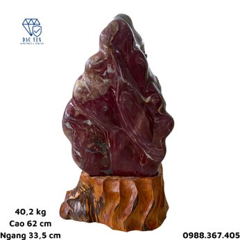 Cây đá serpentine vân đỏ - 40,2 kg