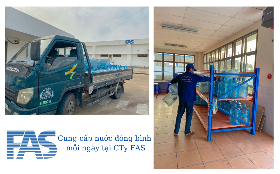 Nước đóng bình vòi 19L KIRIFURI tại công ty FAS Bến Tre Nước đóng bình vòi 19L KIRIFURI tại công ty FAS Bến Tre