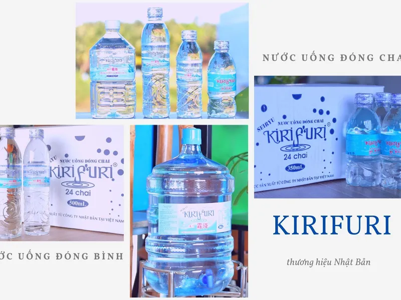 Alpha Bến Tre cung cấp nước uống đóng chai tinh khiết KIRIFURI