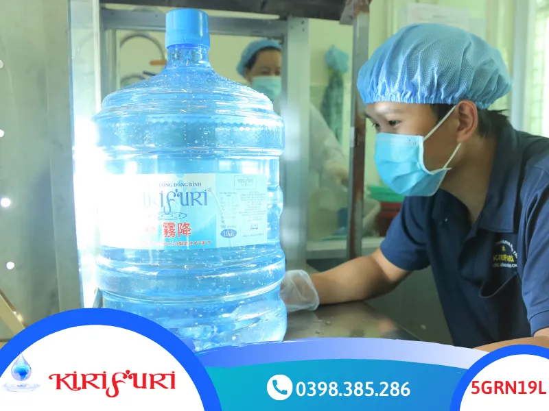 Nước uống đóng bình vòi KIRIFURI 19 lít Bến Tre