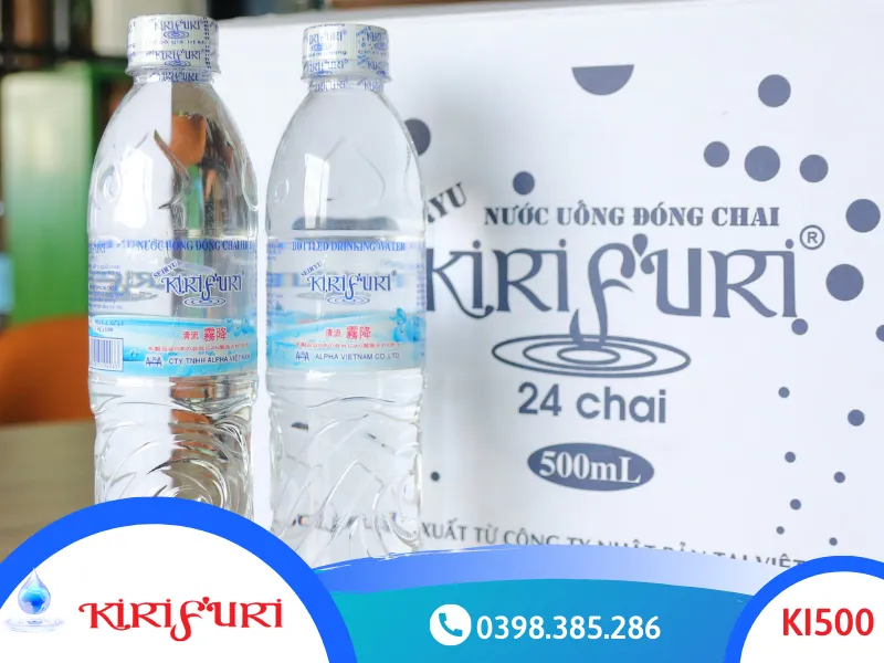Nước uống đóng chai KIRIFURI 500ml Bến Tre