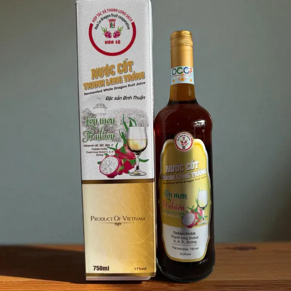 NƯỚC CỐT THANH LONG TRẮNG LÊN MEN TỰ NHIÊN  750ml