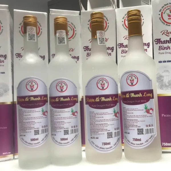 RƯỢU ĐẾ THANH LONG 750ml  Pure Dragon Fruit Wine 