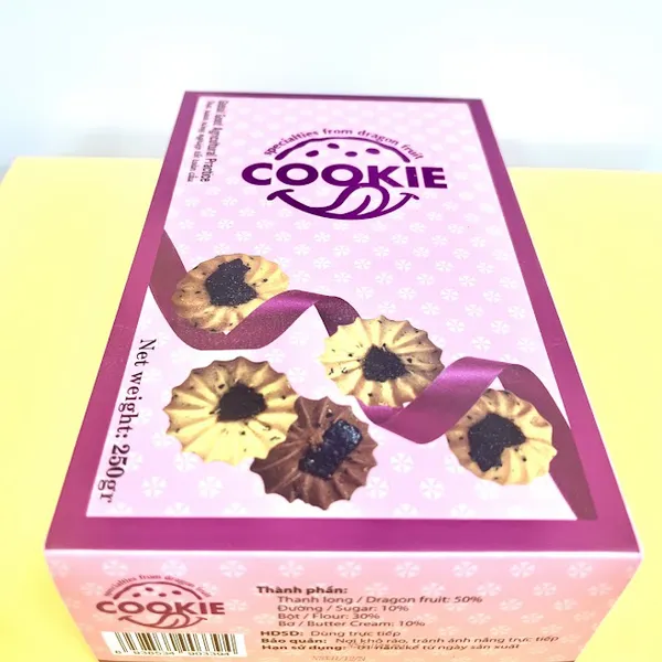 BÁNH QUY THANH LONG - COOKIE SPECIALTIES FROM DRAGON FRUIT  