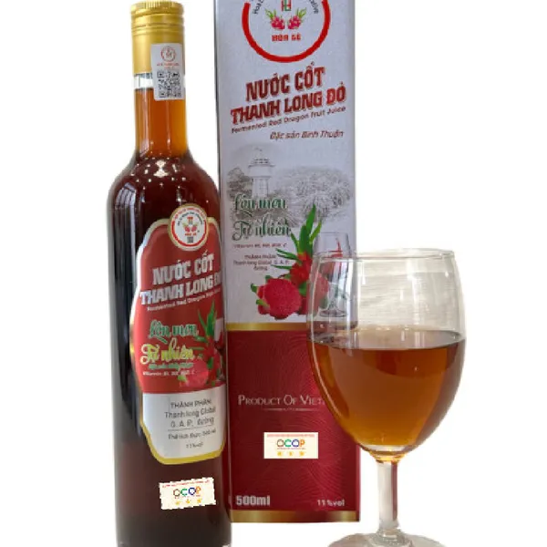 Combo 8 Chai Rượu và Nước Cốt Thanh Long