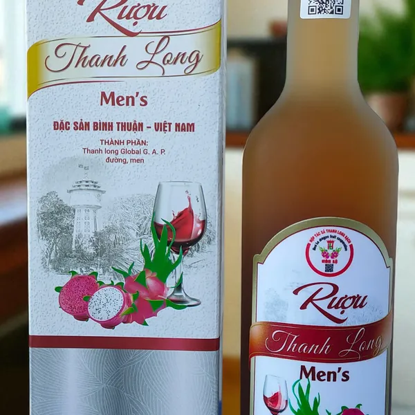 Combo 2 Chai Rượu Vang và Men's Thanh Long