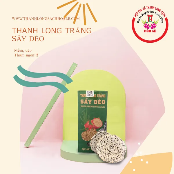 Thanh long trắng sấy dẻo 65g