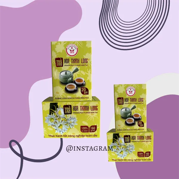 TRÀ HOA THANH LONG 20 gói - 160 gr OCOP