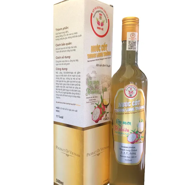 NƯỚC CỐT THANH LONG TRẮNG LÊN MEN TỰ NHIÊN  500ml 