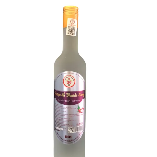 RƯỢU ĐẾ THANH LONG 500ml  Pure Dragon Fruit Wine 