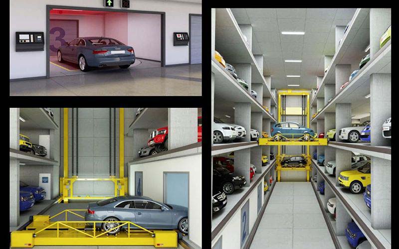 mô hình bãi xe tự động bằng công nghệ vsm