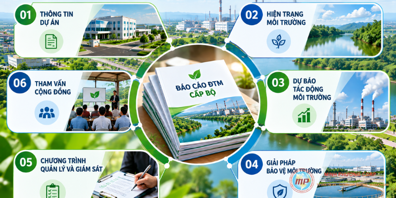 nội dung của lập báo cáo đánh giá tác động môi trường cấp Bộ