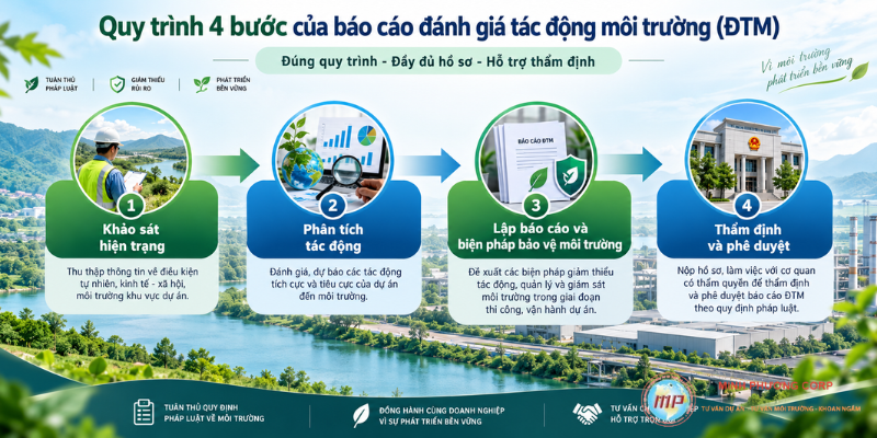 Quy trình lập báo cáo đánh giá tác động môi trường