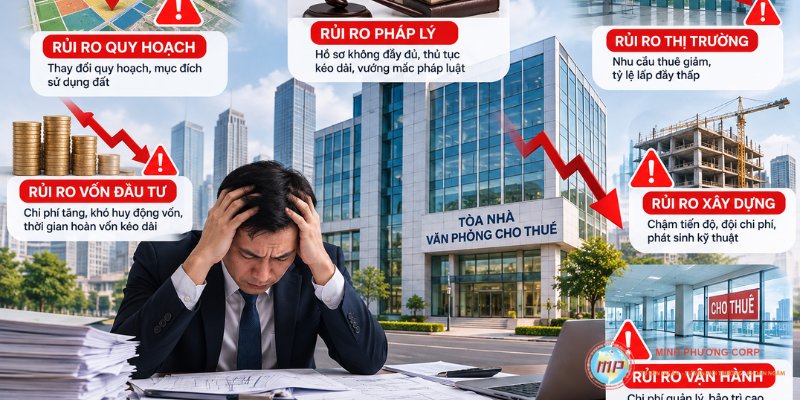 rủi ro của dự án tòa nhà văn phòng công sở cho thuê