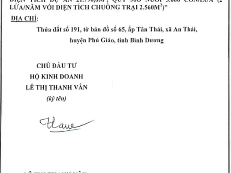 Báo cáo đánh giá tác động môi trường Dự án trại chăn nuôi heo thịt theo mô hình trại lạnh