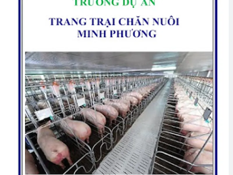 Báo cáo ĐTM dự an chăn nuôi công nghệ cao