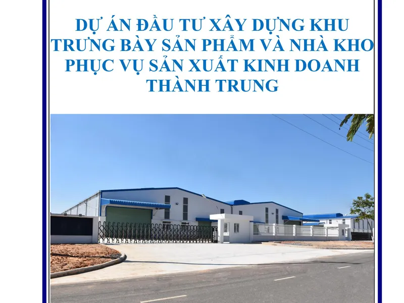 Dự án Xây dựng khu trưng bày sản phẩm và nhà kho sản xuất kinh doanh
