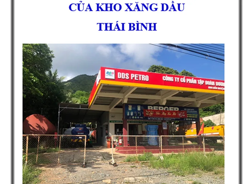 Kế hoạch ứng phó sự cố tràn dầu tại kho xăng dầu