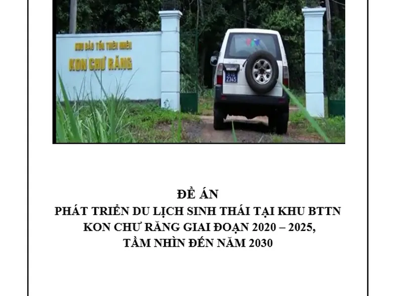 Mẫu lập dự án đầu tư phát triển khu du lịch sinh thái tại khu bảo tồn thiên nhiên