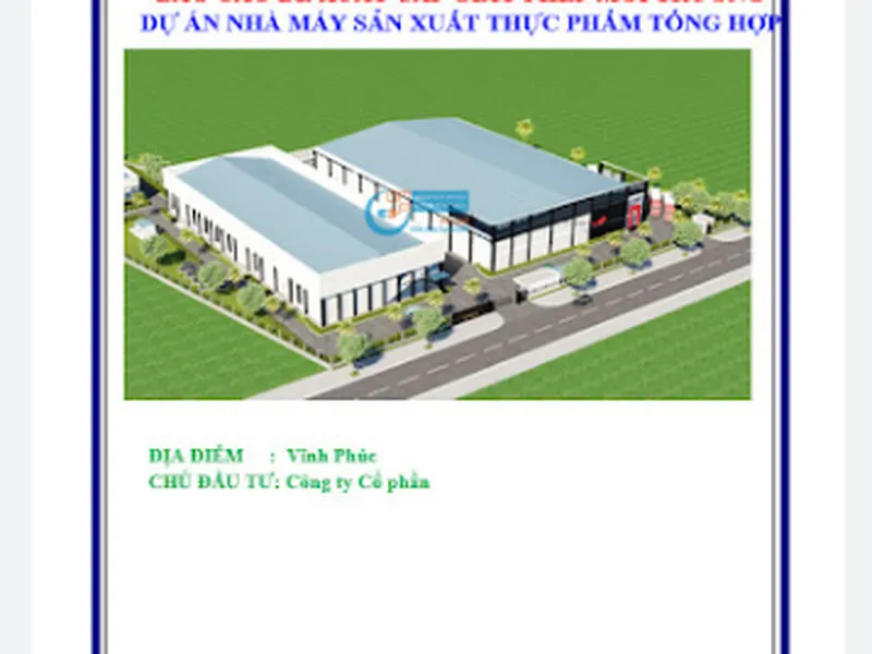 Chi phí lập báo cáo cấp giấy phép môi trường nhà máy sản xuất
