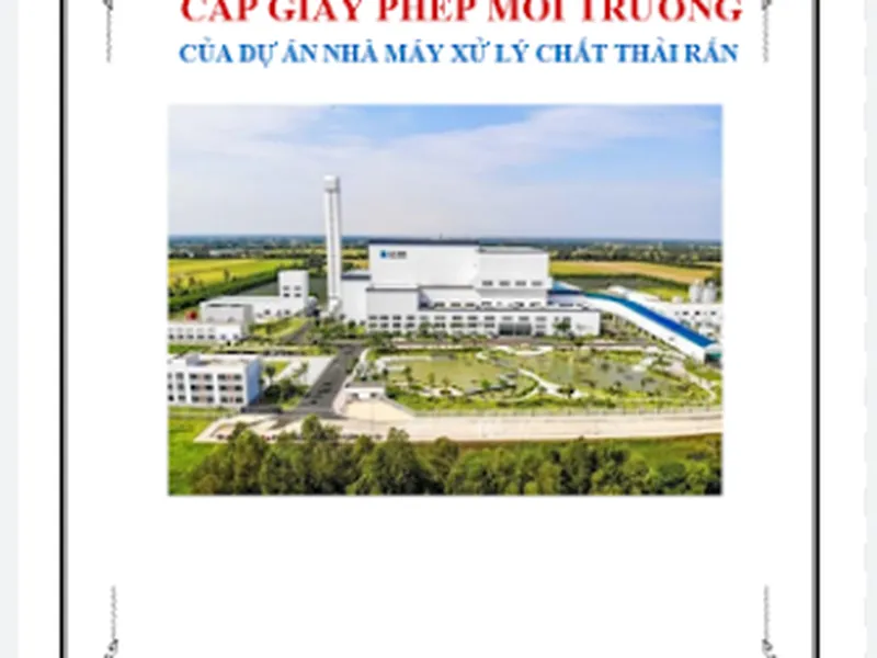 Mẫu báo cáo giấy phép môi trường cơ sở lắp đặt thiết bị xử lí rác thải