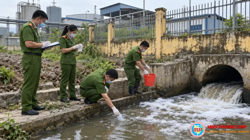 xử phạt bảo vệ môi trường nước thải