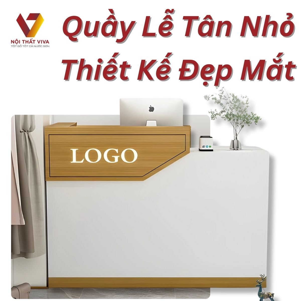 Quầy Lễ Tân Nhỏ Thiết Kế Đẹp Mắt Giá Rẻ