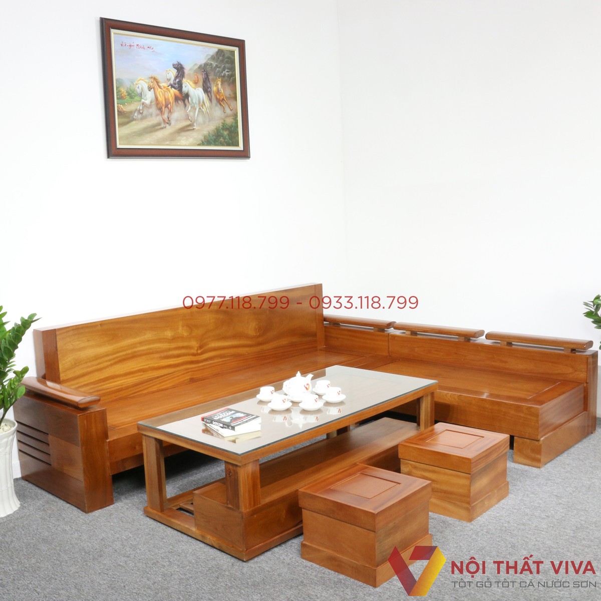 TOP bàn ghế gỗ phòng khách giá 20 triệu trở lên được mua nhiều nhất hiện nay
