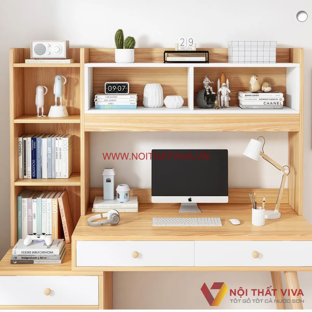 10+ Mẫu bàn học cho học sinh cấp 3 đẹp, hiện đại và tiện lợi nhất 2025